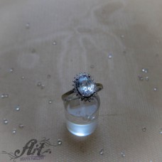 Сребърен дамски пръстен с цирконий R-1071